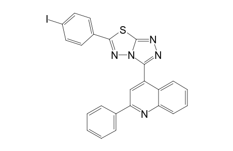 6-(PARA-IODOPHENYL)-3-CINCHOPHENY-1,2,4-TRIAZOLO-[3,4-B]-1,3,4-THIADIAZOL