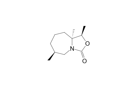 (1R*,6S*,9aS*)-1,6,9a-Trimethylhexahydrooxazolo[3,4-a]azepin-3-one