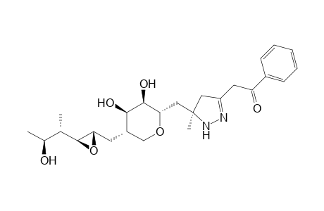 5-({(2S,3R,4R,5S)-5-[(2S,3S,4S,5S)-2,3-Epoxy-5-hydroxy-4-methylhexyl]-3,4-dihydroxytetrahydropyran-2-yl}methyl)-5-methyl-3-(2-phenyl-2-oxoethyl)-4,5-dihydropyrazole