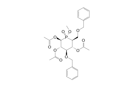 1,2,4-TRI-O-ACETYL-3,6-DI-O-BENZYL5-DEOXY-5-(R)-METHOXYPHOSPHINYL-BETA-D-GLUCOPYRANOSE