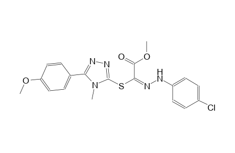 methyl (2E)-[(4-chlorophenyl)hydrazono]{[5-(4-methoxyphenyl)-4-methyl-4H-1,2,4-triazol-3-yl]sulfanyl}ethanoate