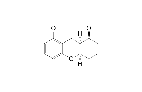 4A,1-(TRANS)-2,3,4,4A,9,9A-HEXAHYDRO-1H-XANTHENE-1,8-DIOL;TRANS-ISOMER