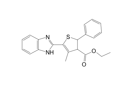 2-[3'-Methyl-4'-(ethoxycarbonyl)-5'-phenyl-4',5'-dihydro-2'-thienyl)benzimidazole