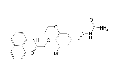 2-(4-{(E)-[(aminocarbonyl)hydrazono]methyl}-2-bromo-6-ethoxyphenoxy)-N-(1-naphthyl)acetamide