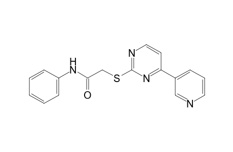 2-{[4-(3-pyridyl)-2-pyrimidinyl]thio}acetanilide