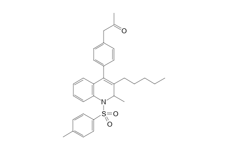 1-(4-(2-Methyl-3-pentyl-1-tosyl-1,2-dihydroquinolin-4-yl)phenyl)propan-2-one