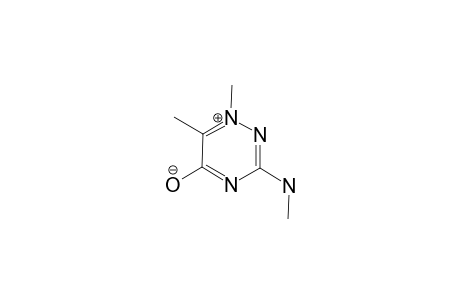 1,6-DIMETHYL-3-METHYLAMINO-1,2,4-TRIAZINIUM-5-OLATE