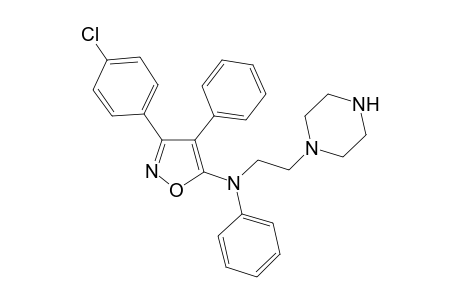 3-(4-Chlorophenyl)4-phenyl-5-(2-piperazinoethylanilino)isoxazole