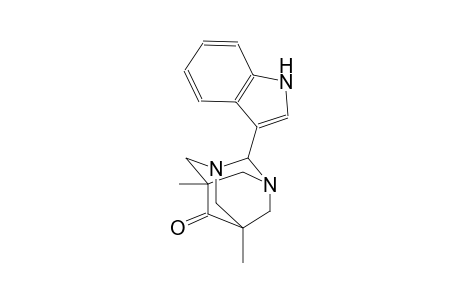 1,3-diazatricyclo[3.3.1.1~3,7~]decan-6-one, 2-(1H-indol-3-yl)-5,7-dimethyl-