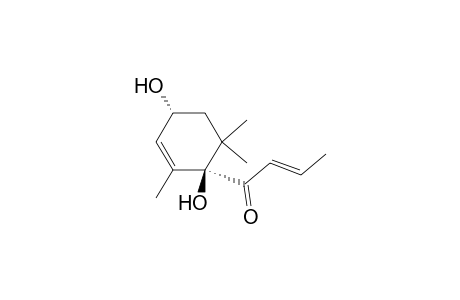 2-Buten-1-one, 1-(1,4-dihydroxy-2,6,6-trimethyl-2-cyclohexen-1-yl)-, [1.alpha.(E),4.alpha.]-