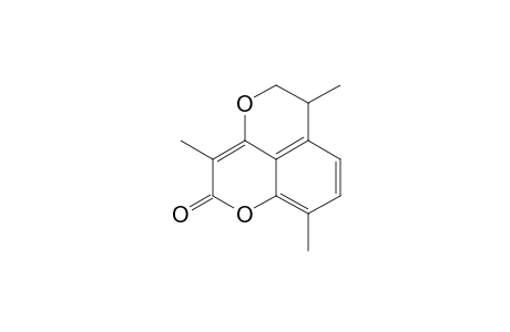 MANSORIN-C;2,3-DIHYDRO-3,6,9-TRIMETHYL-NAPHTHO-[1,8-BC]-PYRAN-7-OXA-8-ONE