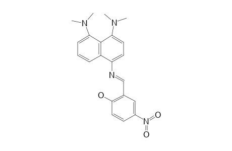 4,5-BIS-(DIMETHYLAMINO)-1-[(2'-HYDROXY-5'-NITROBENZYLIDENE)-AMINO]-NAPHTHALENE