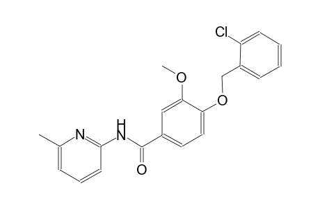 4-(2-Chloro-benzyloxy)-3-methoxy-N-(6-methyl-pyridin-2-yl)-benzamide