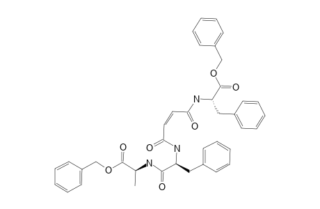 (S)-BENZYL-2-{/Z)-3-(S)-1-((S)-1-BENZYLOXYCARBONYLETHYLCARBAMOYL)-2-PHENYLETHYLCARBAMOYL]-ACRYLOYLAMINO}-3-PHENYLPROPIONATE