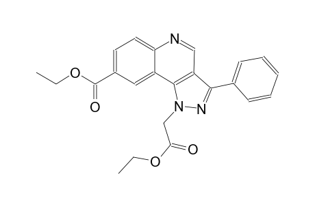 ethyl 1-(2-ethoxy-2-oxoethyl)-3-phenyl-1H-pyrazolo[4,3-c]quinoline-8-carboxylate