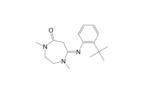 1,4-DIMETHYL-7-((2-TERT.-BUTYLPHENYL)-IMINO)-PERHYDRO-[1,4]-DIAZEPIN-5-ONE