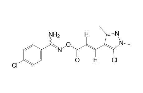 trans-p-chloro-O-[3-(5-chloro-1,3-dimethylpyrazol-4-yl)acryloyl]benzamidoxime