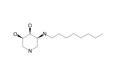 (3R,4S,5S)-3,4-DIHYDROXY-5-(OCTYLAMINO)-PIPERIDINE