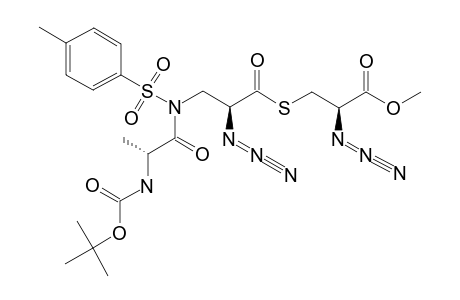 METHYL-(R)-2-AZIDO-3-[(S)-2-AZIDO-3-[[(S)-2-(TERT.-BUTOXYCARBONYLAMINO)-PROPIONYL]-(TOLYL-4'-SULFONYL)-AMINO]-PROPIONYLSULFANYL]-PROPIONATE