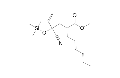 (4E,6E)-2-[2-CYANO-2-(TRIMETHYLSILYLOXY)-3-BUTENYL]-4,6-OCTADIENOIC-ACID-METHYLESTER,ISOMER-#1