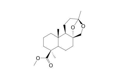 METHYL-(13S)-8-ALPHA,13:13,17-DIEPOXY-14,15-DINORLABDAN-19-OATE