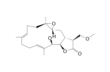 DURUMOLIDE-Q;[1R,3R,4R,13R,14R,15S,(7E),(11E)]-13-HYDROXY-17-METHOXY-3,4-EPOXY-CEMBRA-7,11-DIEN-16,14-OLIDE