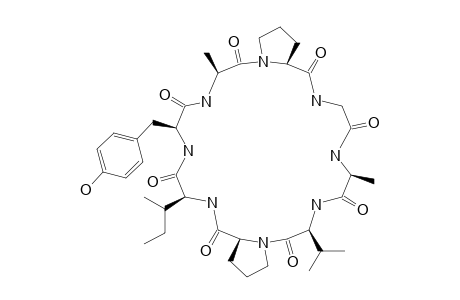 CHERIMOLACYCLOPEPTIDE-G;CYCLO-(GLYCYL-ALANYL-VALYL-PROLYL-ISOLEUCYL-TYROSINYL-ALANYL-PROLYL)