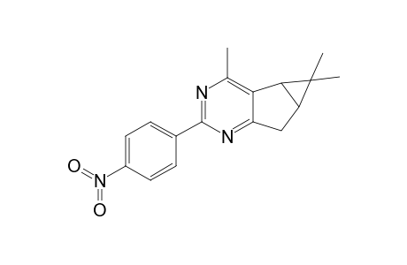 (4bS,5aR)-4,5,5-trimethyl-2-(4-nitrophenyl)-4b,5,5a,6-tetrahydrocyclopropa[3,4]cyclopenta[1,2-d]pyrimidine