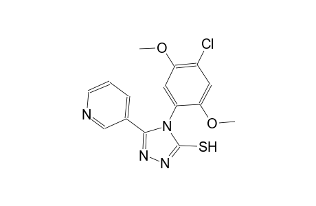 4-(4-chloro-2,5-dimethoxyphenyl)-5-(3-pyridinyl)-4H-1,2,4-triazole-3-thiol