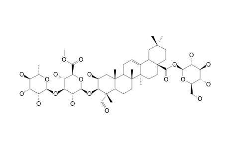 AMARANTHUS-SAPONIN-II;3-O-BETA-[RHAMNOPYRANOSYL-(1->3)-GLUCURONOPYRANOSYL]-2-BETA-HYDROXY-GYPSOGENIN-28-O-GLUCOPYRANOSYLESTER