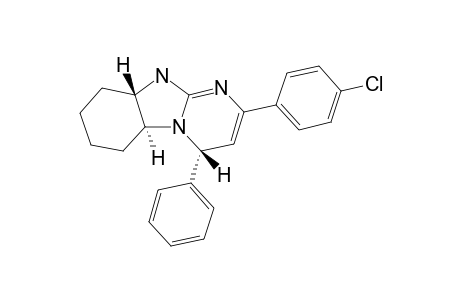 RAC-2-(4-CHLORPHENYL)-4-ALPHA-PHENYL-TRANS-5A-BETA-4,5A,6,7,8,9,9A,10-OCTAHYDROPYRIMIDO-[1,2-A]-BENZIMIDAZOL