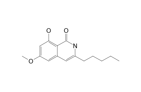 RUPRECHSTYRIL;3-N-PENTYL-6-METHOXY-8-HYDROXY-1(2H)-ISOQUINOLINONE