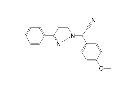 Acetonitrile, 2-(4-methoxyphenyl)-2-(3-phenyl-4,5-dihydropyrazol-1-yl)-