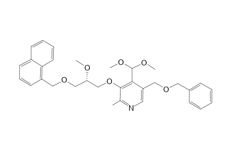 (S)-5-(2-Benzyloxymethyl)-3-[2-methoxy-3-(1-naphthylmethoxy)propoxy]-2-methylpyridine-4-carbaldehyde dimethyl acetal