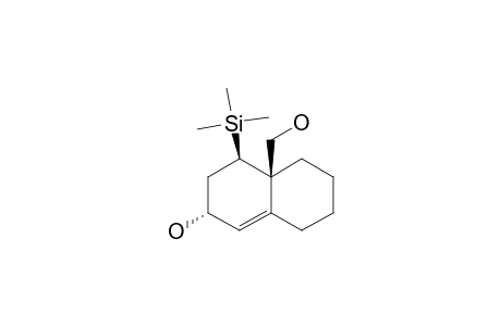 TRANS-6-(HYDROXYMETHYL)-TRANS-5-(TRIMETHYLSILYL)-BICYCLO-[4.4.0]-DEC-1-EN-R-3-OL