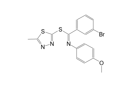 benzenecarboximidothioic acid, 3-bromo-N-(4-methoxyphenyl)-, 5-methyl-1,3,4-thiadiazol-2-yl ester