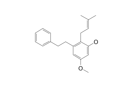 5-METHOXY-3-HYDROXY-2-(3-METHYL-2-BUTENYL)-BIBENZYL