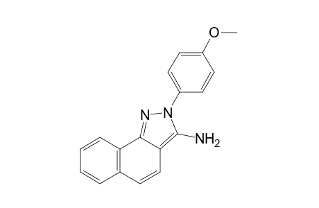 3-amino-2-(p-methoxyphenyl)-2H-benz[g]indazole