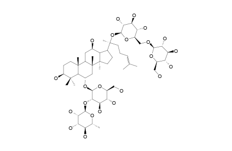 YESANCHINOSIDE-E;6-O-[ALPHA-L-RHAMNOPYRANOSYL-(1->2)-BETA-D-GLUCOPYRANOSYL]-20-O-[BETA-D-GLUCOPYRANOSYL-(1->6)-BETA-D-GLUCOPYRANOSYL]-20(S)-PROTOPA