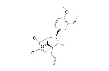 (7S,8S,1'R,4'R,5'S)-4'-HYDROXY-3,4,3'-TRIMETHOXY-6'-OXO-8.1',7.5'-NEOLIGNAN-DELTA