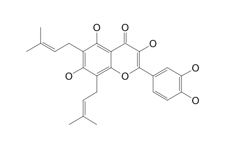 DORSMANIN-D;6,8-BIS-(3,3-DIMETHYLALLYL)-3,5,7,4'-TETRAHYDROXY-3'-METHOXYFLAVONOL