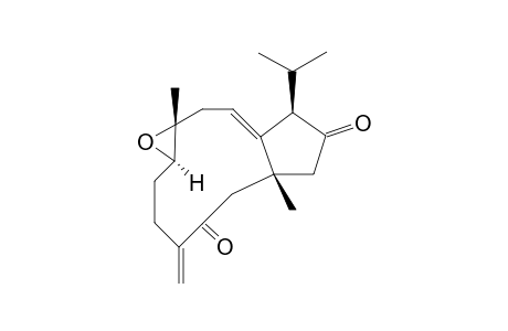 (1R*,7R*,8S*,12R*)-DOLABELLA-4(16),10-DIENE-7,8-EPOXY-3,13-DIONE