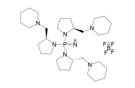 TRIS-[2-(PIPERIDIN-1-YLMETHYL)-PYRROLIDIN-1-YL]-PHOSPHAZENIUM-TETRAFLUOROBORATE