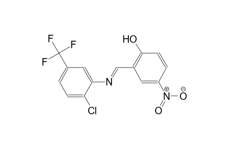 2-((E)-([2-Chloro-5-(trifluoromethyl)phenyl]imino)methyl)-4-nitrophenol