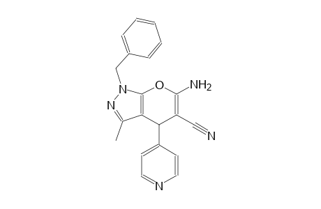 6-amino-1-benzyl-3-methyl-4-(4-pyridinyl)-1,4-dihydropyrano[2,3-c]pyrazole-5-carbonitrile