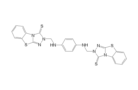 N,N'-bis[2-methylene-1,2,4-triazolo[3,4-b]benzothiazol-3-thion]phenylenediamine