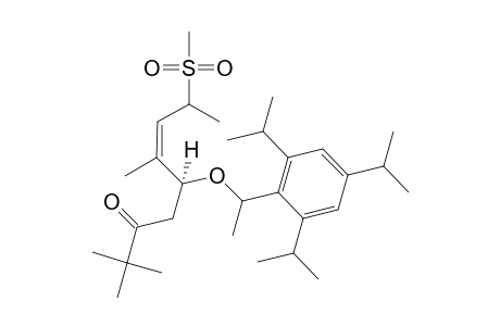 (-)-(5S,6Z,8R)-2,2,6-TRIMETHYL-8-(METHYLSULFONYL)-5-[(S)-1-(2,4,6-TRIISOPROPYLPHENYL)-ETHOXY]-NON-6-EN-3-ONE