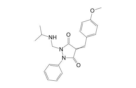 1-((isopropylamino)methyl)-4-(4-methoxybenzylidene)-2-phenylpyrazolidine-3,5-dione