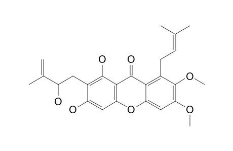 1,3-DIHYDROXY-2-(2-HYDROXY-3-METHYLBUT-3-ENYL)-6,7-DIMETHOXY-8-(3-METHYLBUT-2-ENYL)-XANTHONE