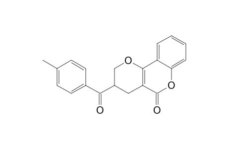 3-(4-METHYLBENZOYL)-3,4-DIHYDRO-2H,5H-1-BENZOPYRANO-[4,3-B]-PYRAN-5-ONE